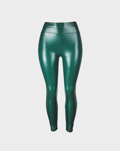 High-Waist Faux Leather Leggings