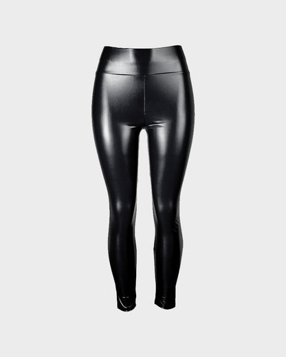 High-Waist Faux Leather Leggings