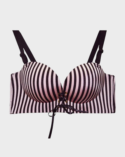 Instant Boost Lace-Up Padded Push Up Bra