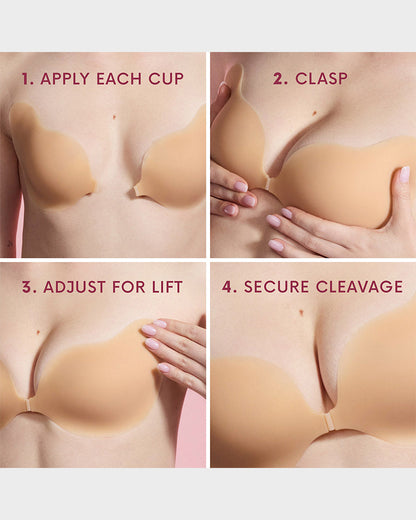Invisible Lift Sticky Cleavage Bra (2 Pairs)