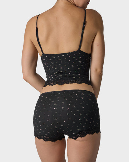 Lace Camisole & Boyshorts Lingerie Set