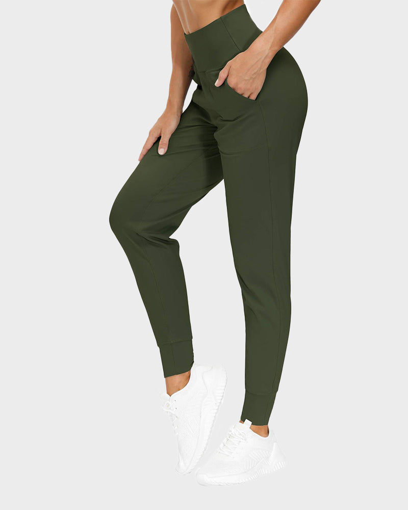 Lightweight High-Waist Tapered Joggers