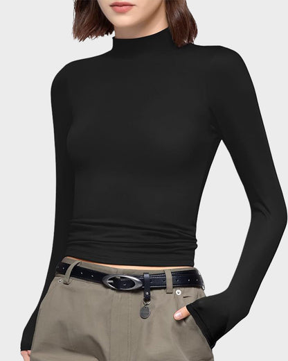 Long Sleeve Slim Fit Crew Neck Tee