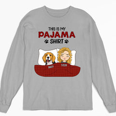 Pajama Shirt Version 3 - Personalized Custom Long Sleeve T-shirt