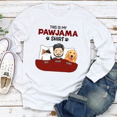 Pawjama Shirt - Personalized Custom Long Sleeve T-shirt