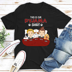 Pajama Shirt Version Couple - Personalized Custom Unisex T-shirt