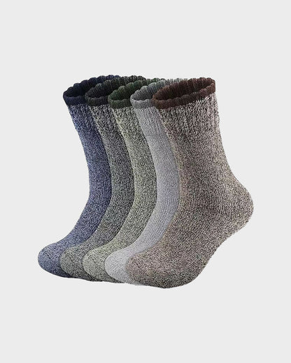 Men's Thermal Terry Loop Socks ( 5 Pairs)
