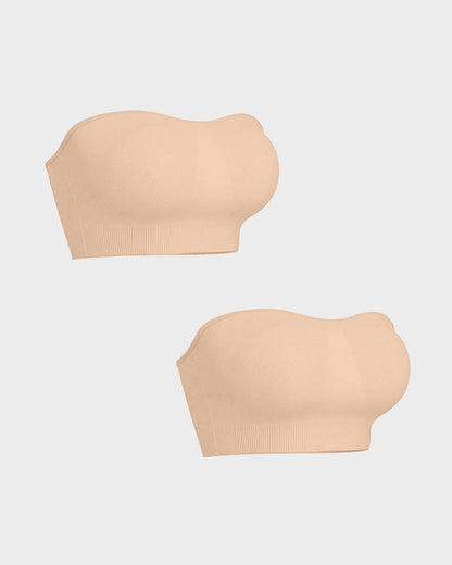 Non-Slip Bandeau Seamless Wireless Strapless Bra