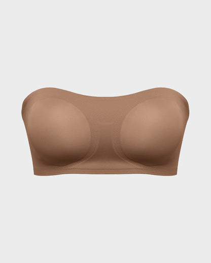 Sujetador Bandeau con Gancho Lateral Cruzado y Antideslizante