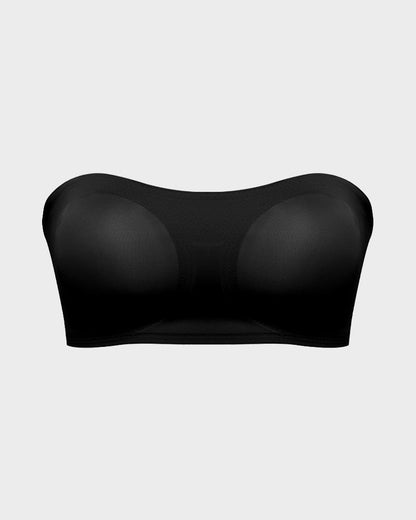 Non-Slip Crossover Side Hook Bandeau Bra