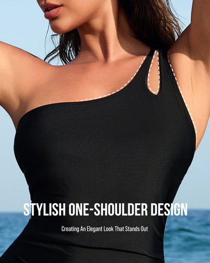One Shoulder One Piece Swimsuit