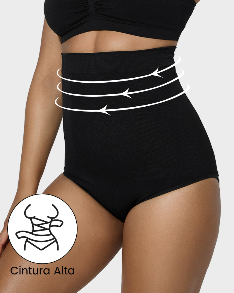 Braguita de Cintura Alta con Control de Abdomen (Paquete de 2)