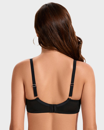 Sujetador Minimizer de Encaje con Cobertura Total para Tallas Grandes