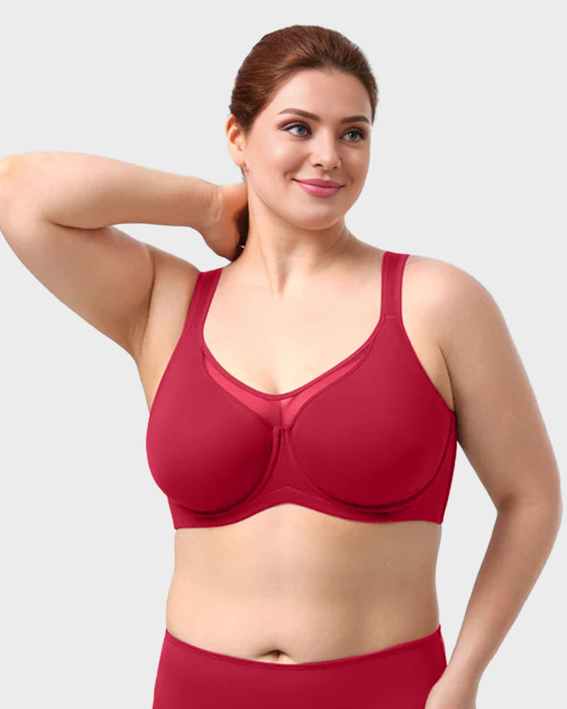 Plus Size Cooling Full Coverage Minimizer Bra