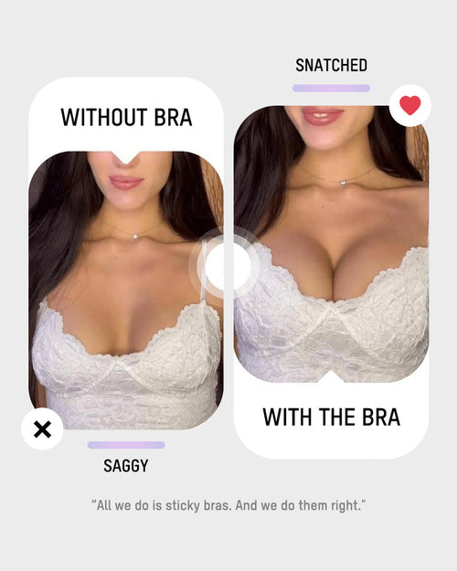 Reusable Seamless Push-Up Sticky Bra (2 Pairs)
