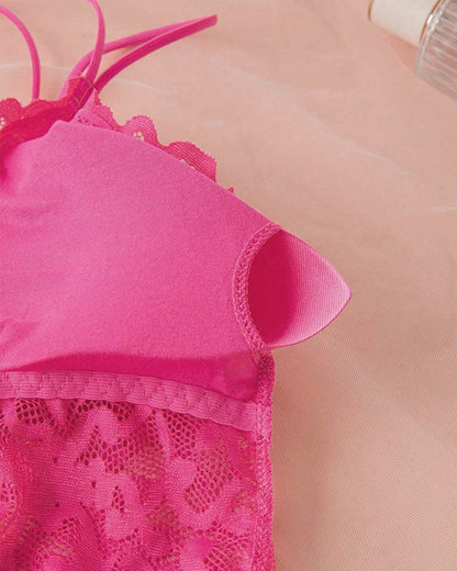 Conjunto Romántico de Bralette y Panty de Encaje