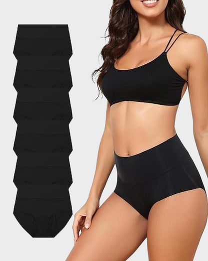 Panties Cómodos Sin Costuras de Cintura Alta (Paquete de 6)