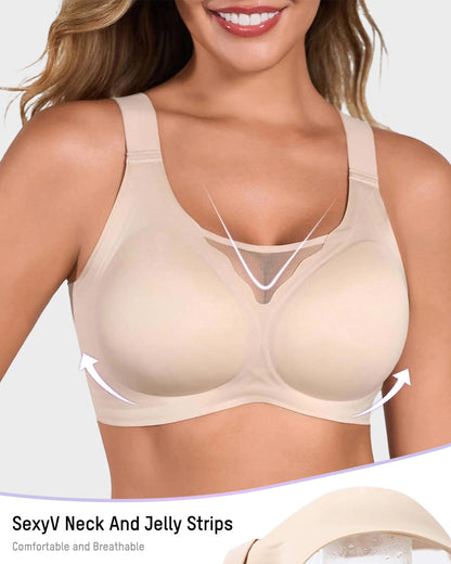 Seamless Jelly Support Wireless Bra