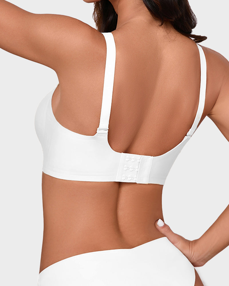 Seamless Mesh Panel Invisible Thin Bra