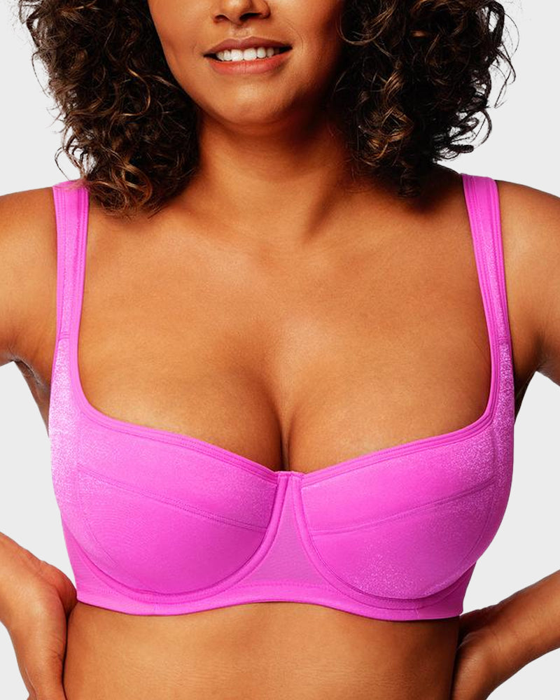 Brasier Balconette con Brillo y Almohadilla Ligera