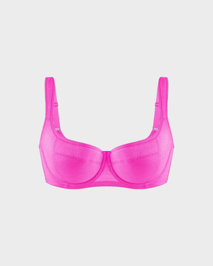 Brasier Balconette con Brillo y Almohadilla Ligera