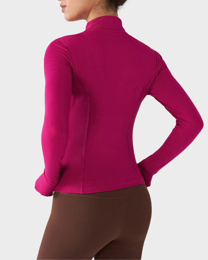 Slim-Fit Streamline Activewear Jacket