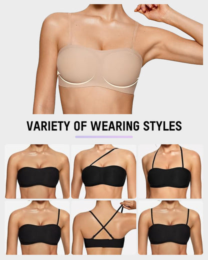 Strapless Wireless Padded Bandeau Bra