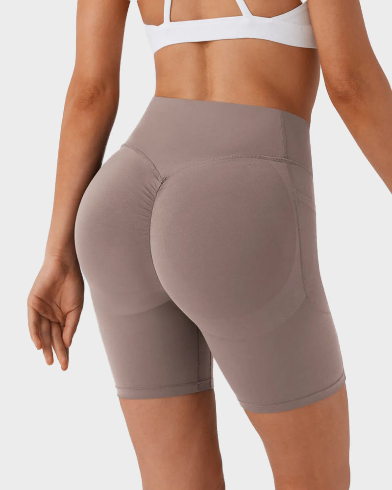 Tummy Control Butt-Lifting Training Shorts with Pockets – 7"