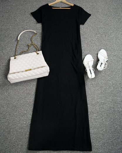 Off-Shoulder Batwing Sleeve Maxi Lounge Dress