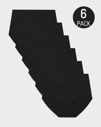 Panties Cómodos Sin Costuras de Cintura Alta (Paquete de 6)