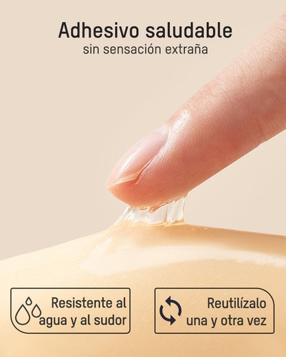 Sujetador Push-Up Invisible Adhesivo con Cierre Frontal (2 Pares)