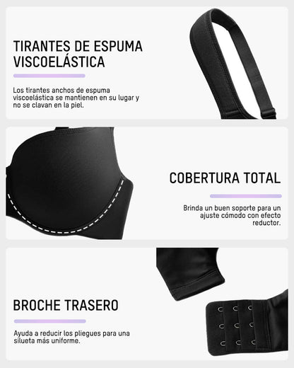 Sujetador con Aros de Soporte y Cobertura Perfecta