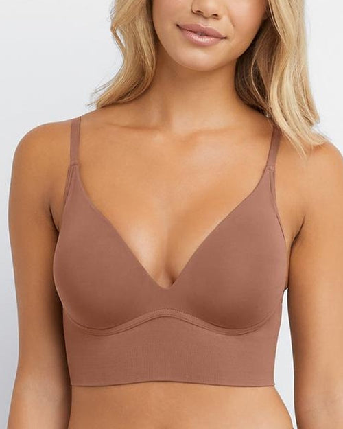 Bralette sin Aros con Realce de Escote Profundo