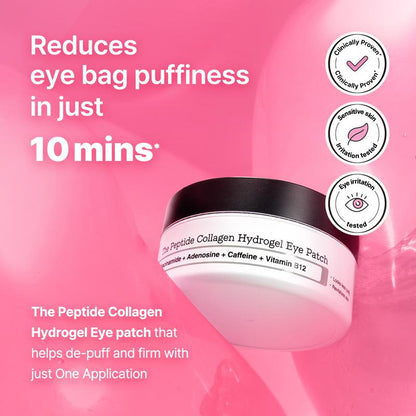 Hydrogel Eye Patches – 60 Sheets for Depuffing & Brightening