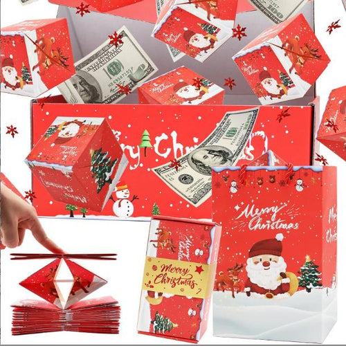 Surprise Money Explosion Gift Box – Folding Pop-Up Red Envelope Box with Confetti for Birthdays, Anniversaries & Proposals