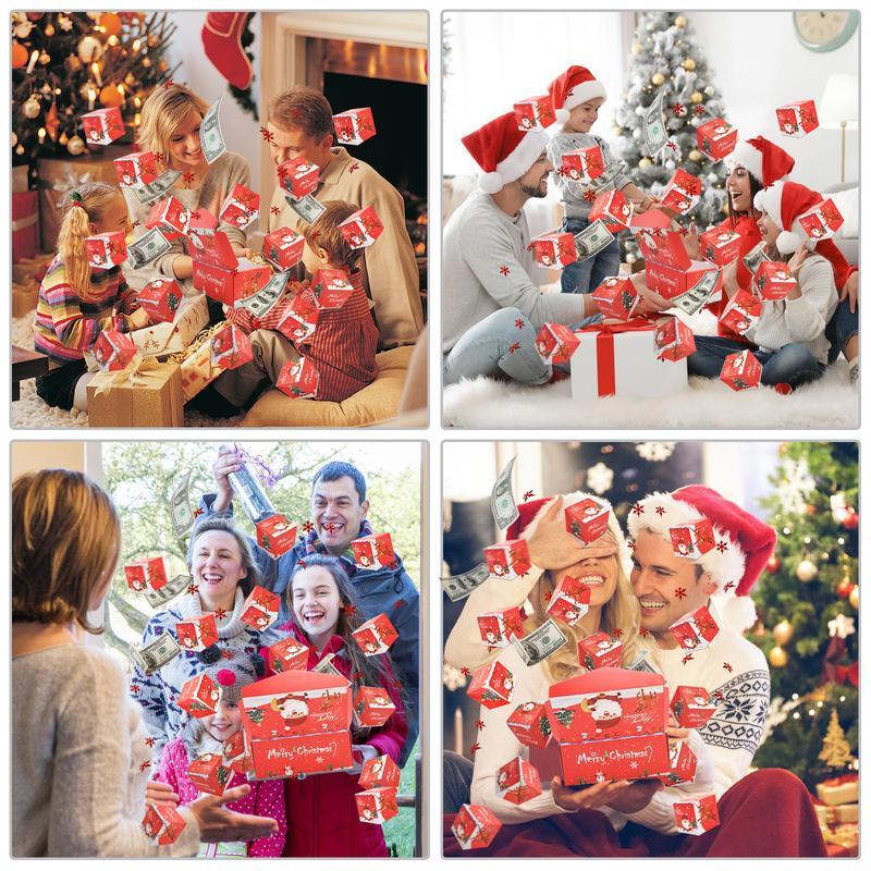 Surprise Money Explosion Gift Box – Folding Pop-Up Red Envelope Box with Confetti for Birthdays, Anniversaries & Proposals