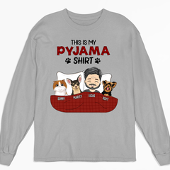 Pajama Shirt Version 3 - Personalized Custom Long Sleeve T-shirt