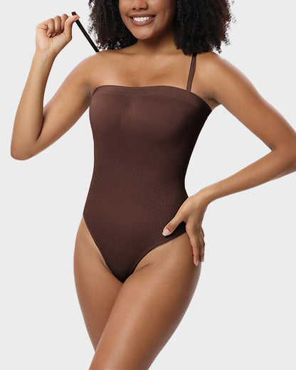 Body Moldeador Bandeau sin Costuras con Tirantes Removibles