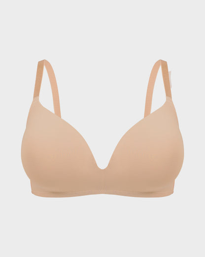 Seamless One-Piece Molded Wireless Bra