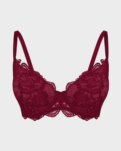 Lace Full Coverage Push Up Bra