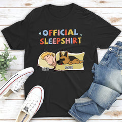 Sleeping Dog Sleepshirt Version 2 - Personalized Custom Premium T-shirt