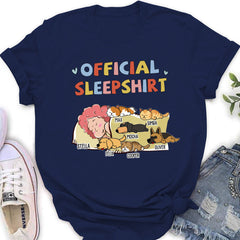 Sleeping Pet Sleepshirt Version 2 - Personalized Custom Women's T-shirt