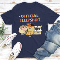 Sleeping Dog Sleepshirt Version 2 - Personalized Custom Unisex T-shirt