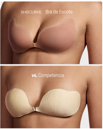 Sujetador Invisible para Levantamiento Adhesivo con Escote (2 Pares)