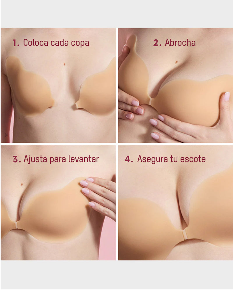 Sujetador Invisible para Levantamiento Adhesivo con Escote (2 Pares)