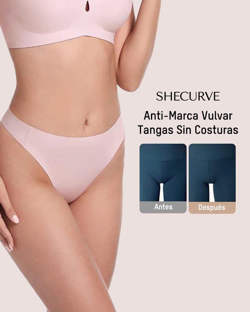 Tanga Sin Costuras con Protección Antimarcas (Paquete de 5)