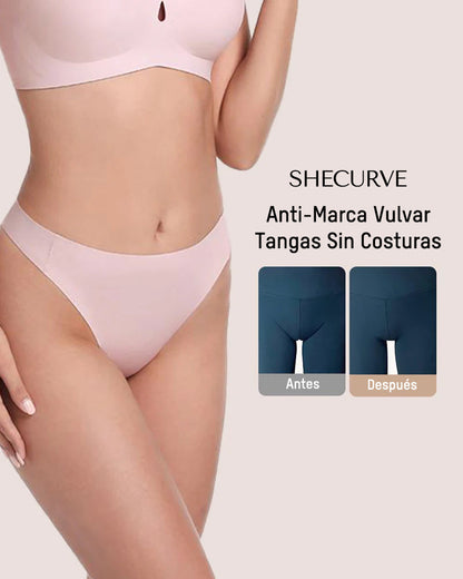 Tanga Sin Costuras con Protección Antimarcas (Paquete de 5)