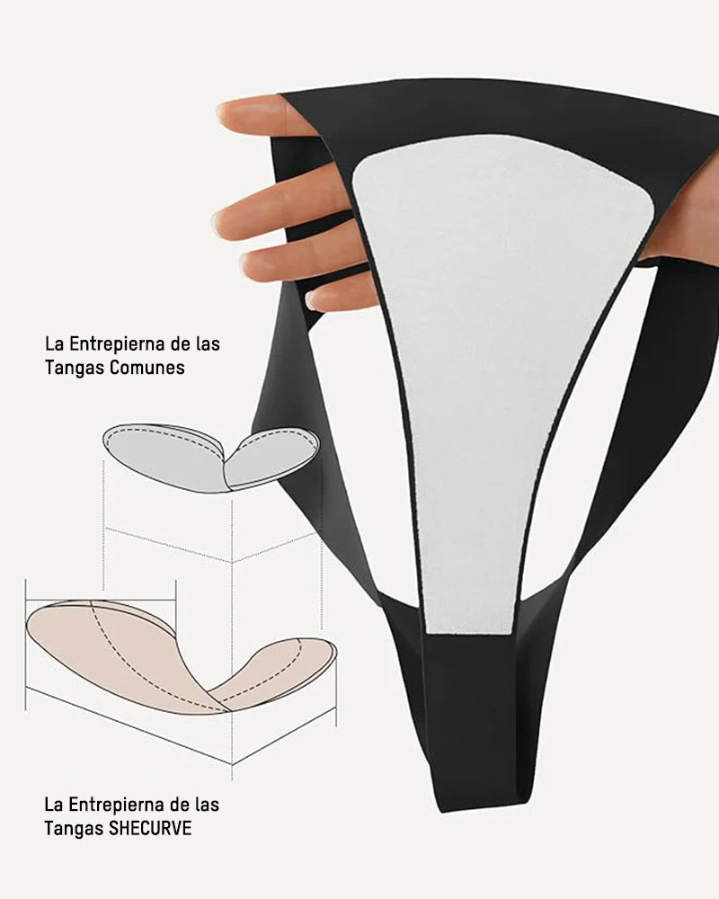 Tanga Sin Costuras con Protección Antimarcas (Paquete de 5)