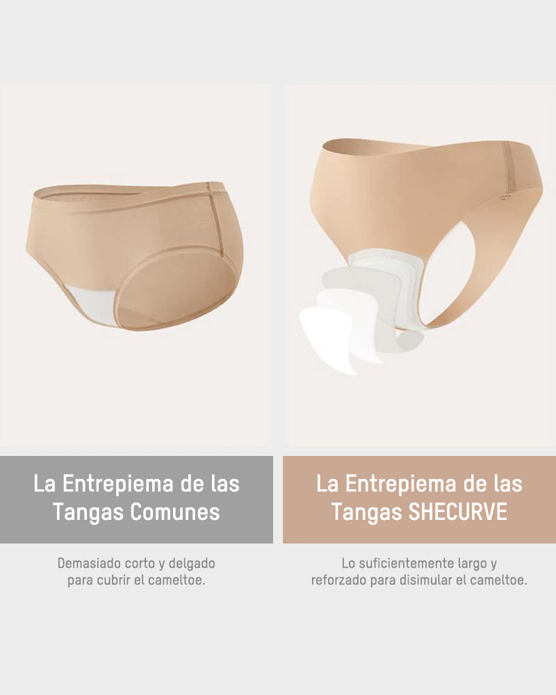 Tanga Sin Costuras con Protección Antimarcas (Paquete de 5)