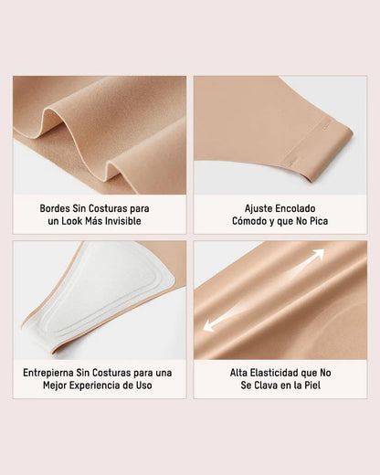 Tanga Sin Costuras con Protección Antimarcas (Paquete de 5)